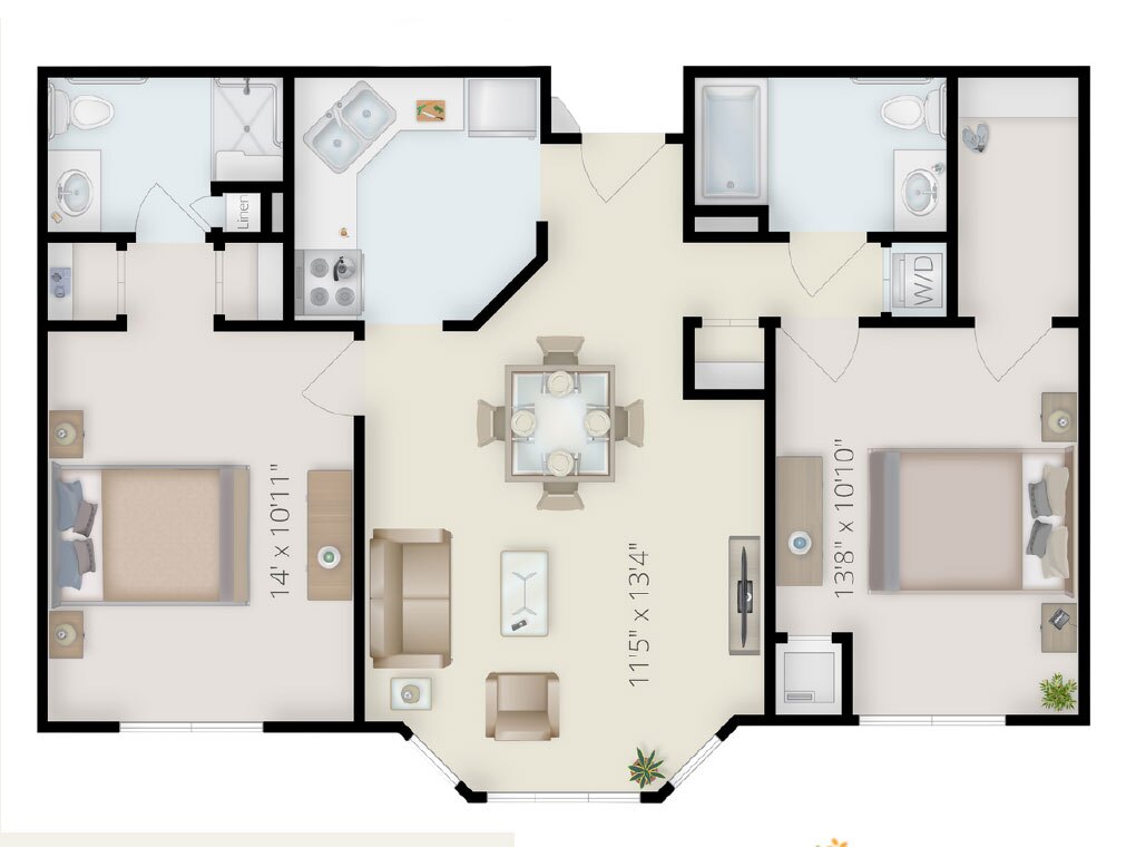 Two Bedrooms