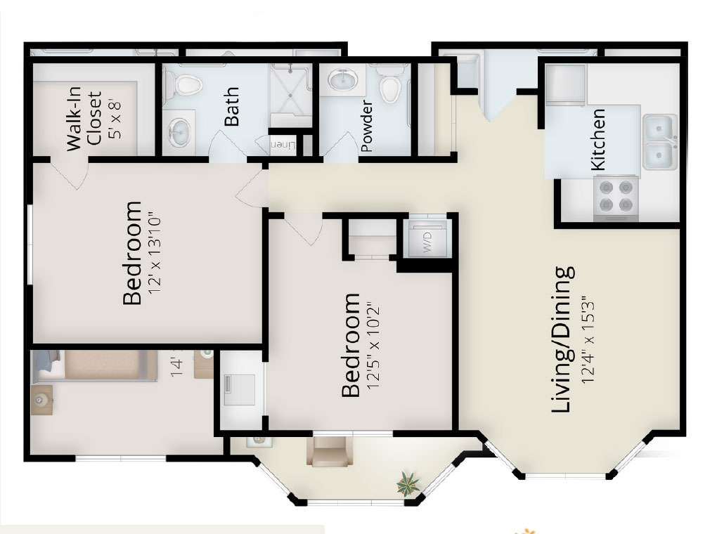 Two Bedrooms