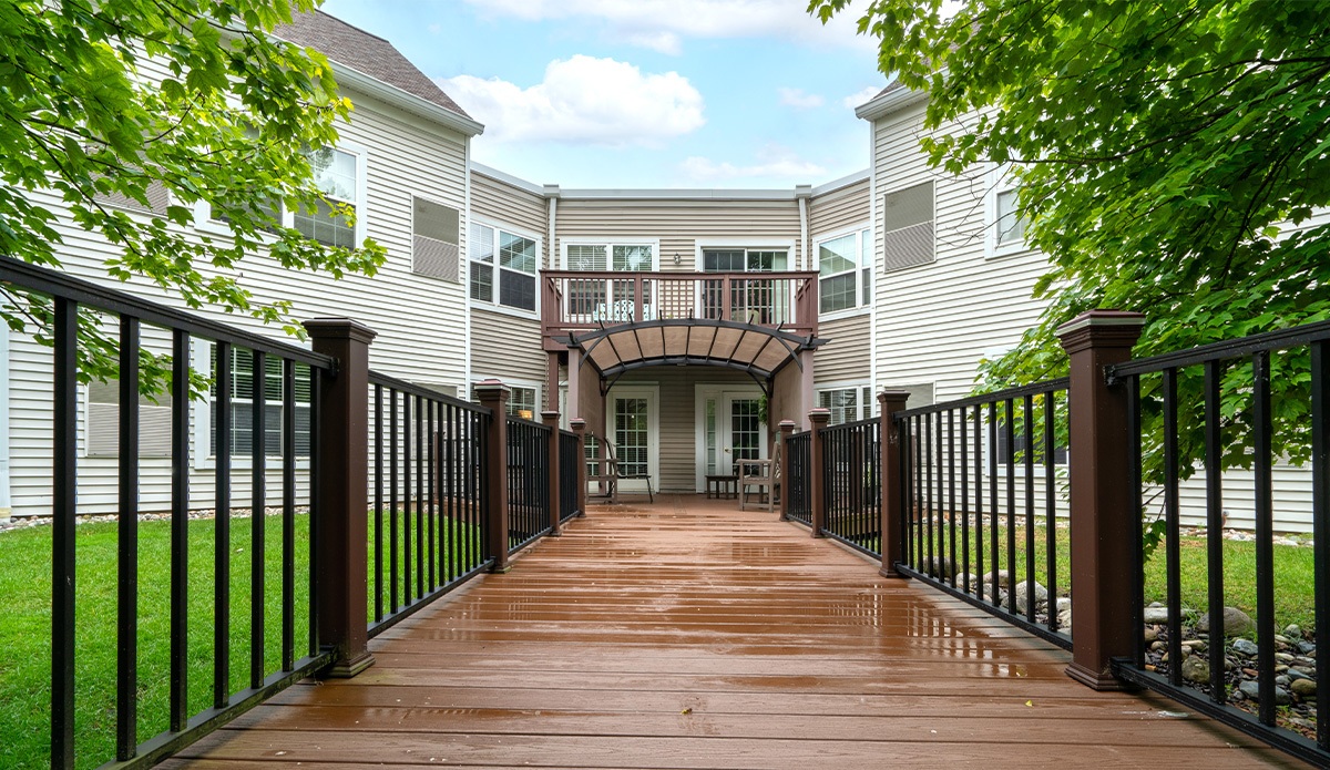 Serene Walkway for Senior