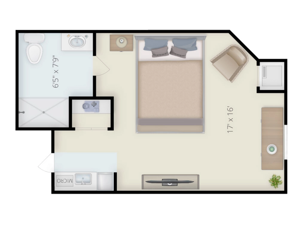 Studio Bedroom