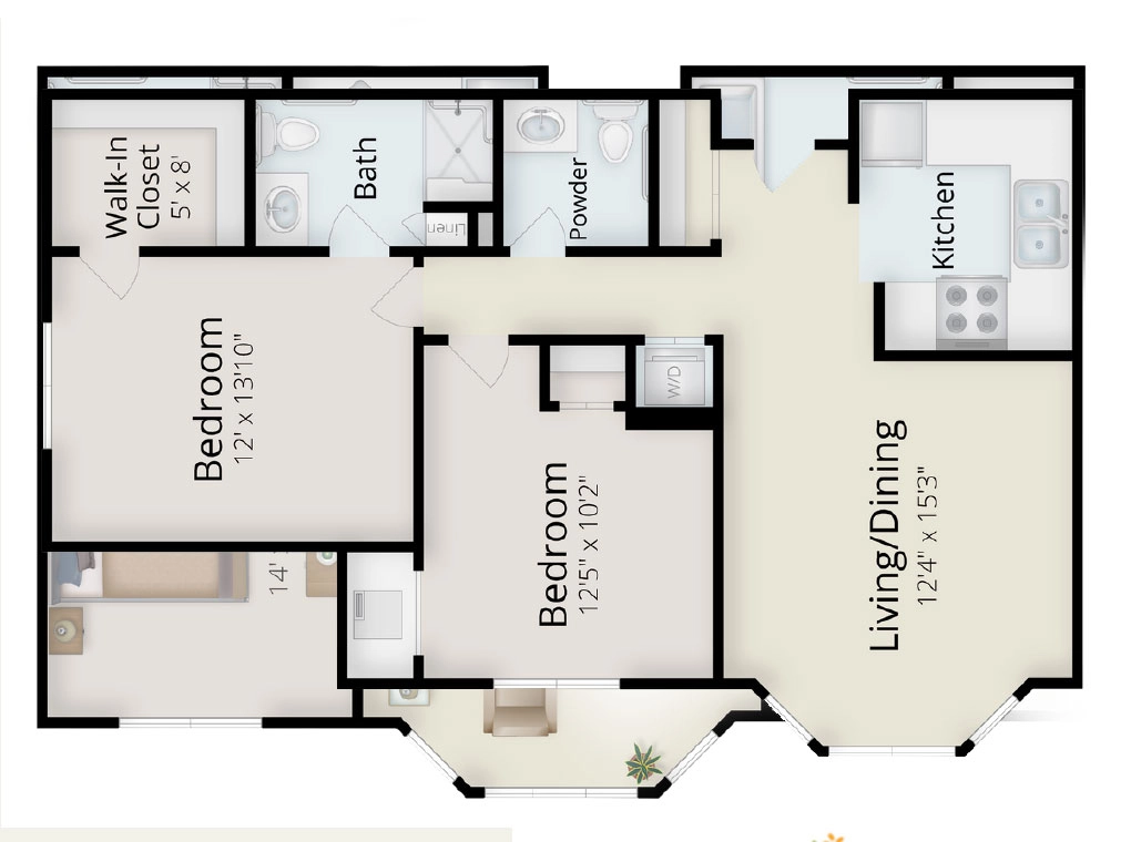 Two Bedrooms